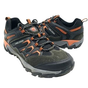 Camel Crown Mens 9.5 Hiking Shoe Sude Leather Mesh Dark Grey Performance Wear